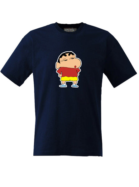 Shin Chan Love - Cute Cartoon Blue T-Shirt (SIZE - XXL)