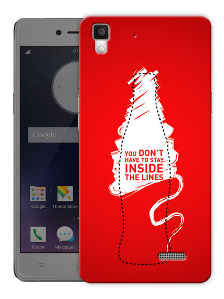 Creative Motivational Quote Printed Designer Mobile Back Cover For Oppo R7 