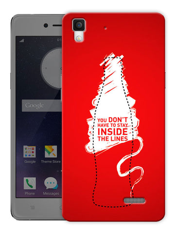 Creative Motivational Quote Printed Designer Mobile Back Cover For Oppo R7 