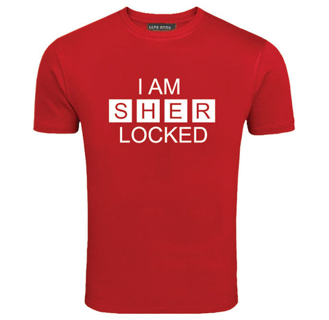 I Am Sherlocked - Sherlock Holmes Red T-Shirt (SIZE - M)