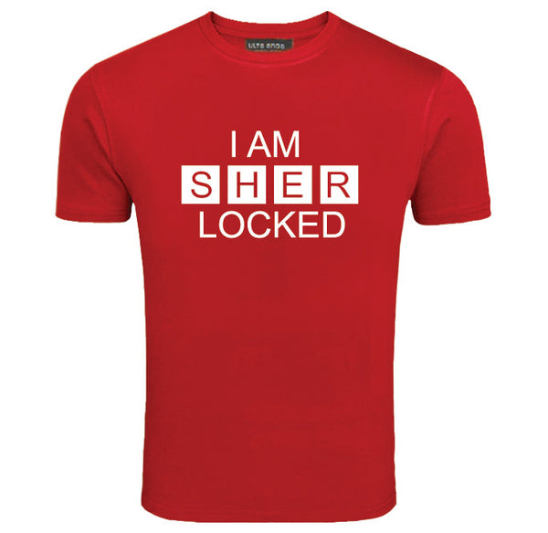 I Am Sherlocked - Sherlock Holmes Red T-Shirt (SIZE - XXL)