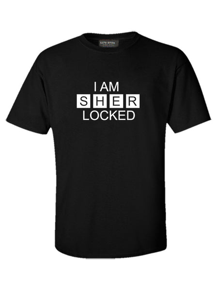 I Am Sherlocked - Sherlock Holmes Black T-Shirt (SIZE - XXL)