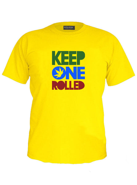 Keep One Rolled - Ganja Life - Marijuana Love White T-Shirt (SIZE - XXL)