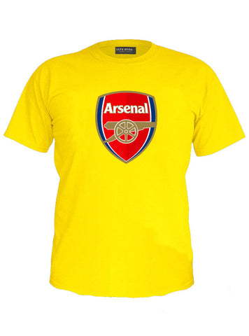 Arsenal Fc - Soccer Love - Football Life Yellow T-Shirt (SIZE - M)