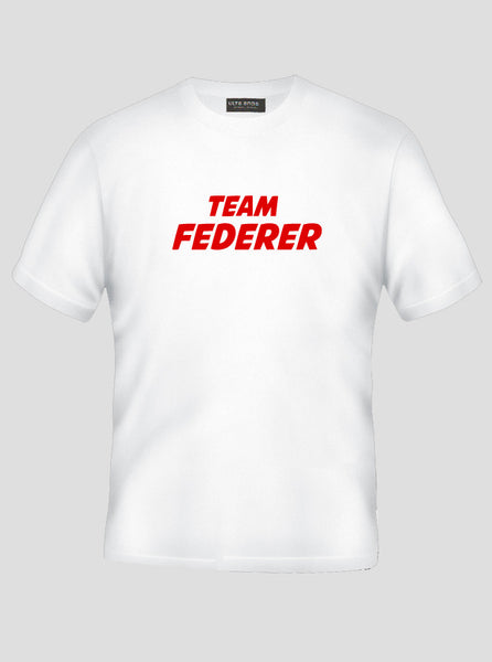 Team Roger Federer - Tennis Legend - God White T-Shirt (SIZE - XXL)