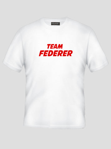 Team Roger Federer - Tennis Legend - God White T-Shirt (SIZE - XXL)