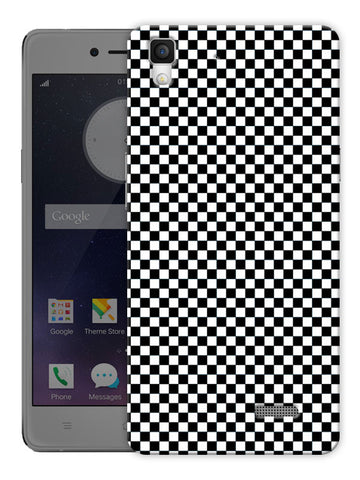 Checkered Life Chess Board Black Printed Designer Mobile Back Cover For Oppo R7 
