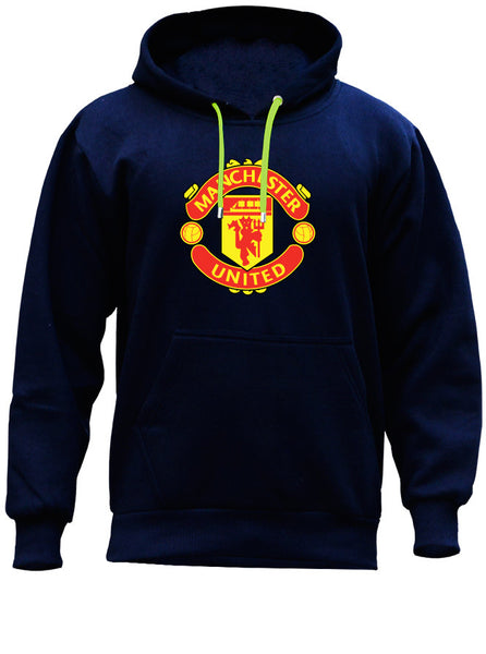 Manchester United - Soccer Love - Football Life - Man U Blue Hoodie (SIZE - XL)