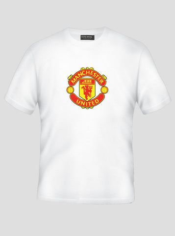 Manchester United - Soccer Love - Football Life - Man U White T-Shirt (SIZE - XL)