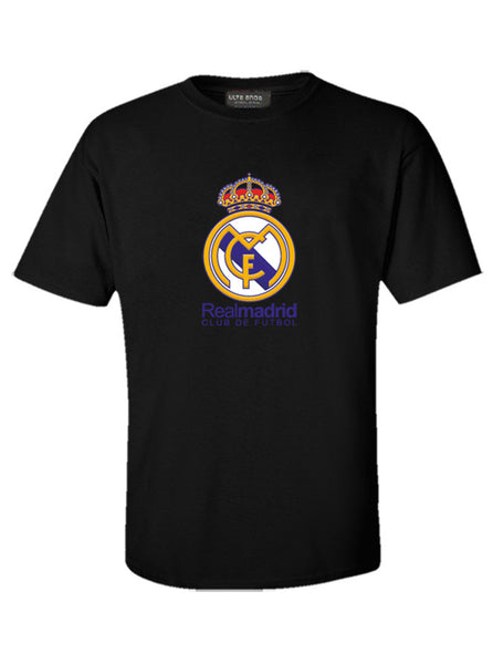 Real Madrid - Soccer Love - Football Life Black T-Shirt (SIZE - XXL)