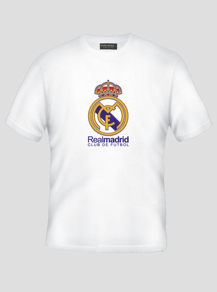 Real Madrid - Soccer Love - Football Life White T-Shirt (SIZE - XL)