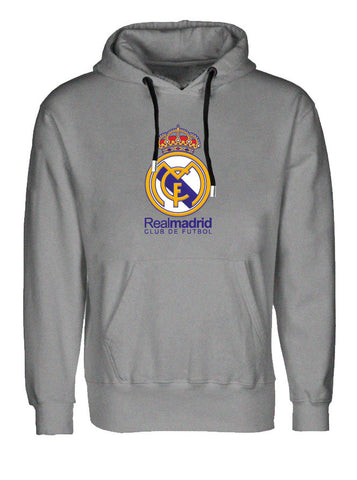 Real Madrid - Soccer Love - Football Life Grey Hoodie (SIZE - L)