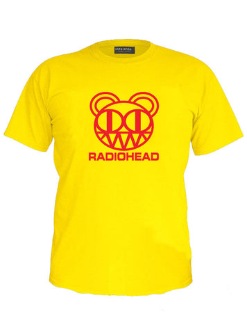 Radiohead - Edm Trance Electronic Music Love Yellow T-Shirt (SIZE - M)