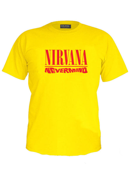 Nirvana - Nevermind - Kurt Cobain Old Rock Band Music Legend White T-Shirt (SIZE - XXL)