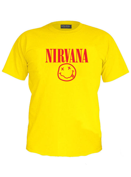 Nirvana - Nevermind - Kurt Cobain Old Rock Band Music Legend White T-Shirt (SIZE - L)