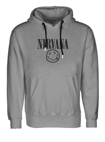 Nirvana - Nevermind - Kurt Cobain Old Rock Band Music Legend Grey Hoodie (SIZE - XL)