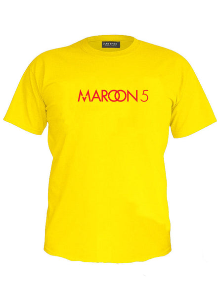 Maroon 5 Music Yellow T-Shirt (SIZE - M)