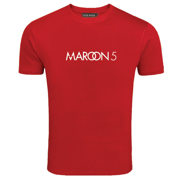 Maroon 5 Music Red T-Shirt (SIZE - XL)