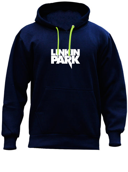 Linkin Park Music Love Blue Hoodie (SIZE - XXL)