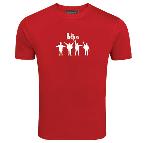 The Beatles - John Lennon Old Rock Band Music Legend Red T-Shirt (SIZE - XL)