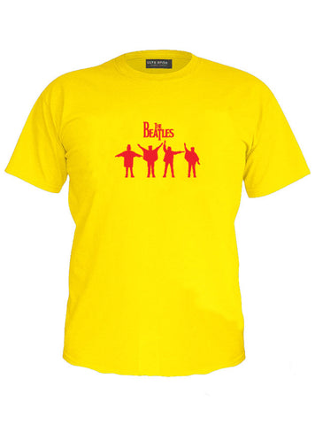 The Beatles - John Lennon Old Rock Band Music Legend Yellow T-Shirt (SIZE - M)