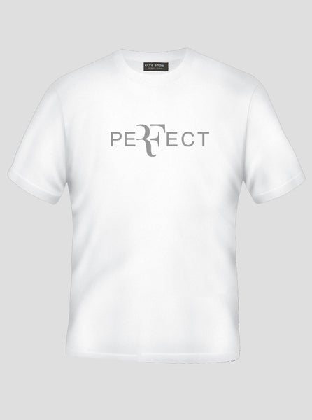 Roger Federer - Tennis Legend - Perfect White T-Shirt (SIZE - L)