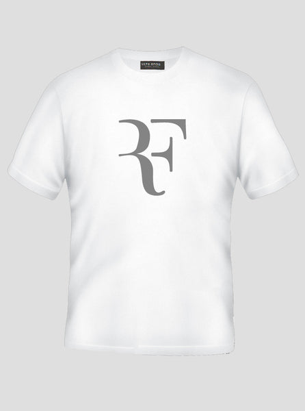 Roger Federer - Tennis Legend - Rf White T-Shirt (SIZE - M)