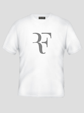 Roger Federer - Tennis Legend - Rf White T-Shirt (SIZE - M)