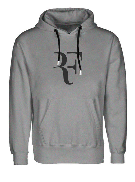 Roger Federer - Tennis Legend - Rf Grey Hoodie (SIZE - XL)