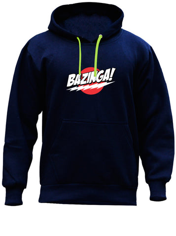 Bazinga - The Big Bang Theory - Sheldon Cooper - Tbbt Blue Hoodie (SIZE - XXL)