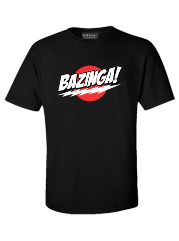 Bazinga - The Big Bang Theory - Sheldon Cooper - Tbbt Black T-Shirt (SIZE - XXL)